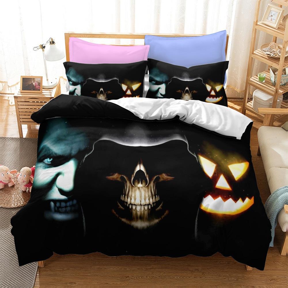 

Halloween Series Bedding Three-Piece Home Textile Kit EU Single 135x200cm