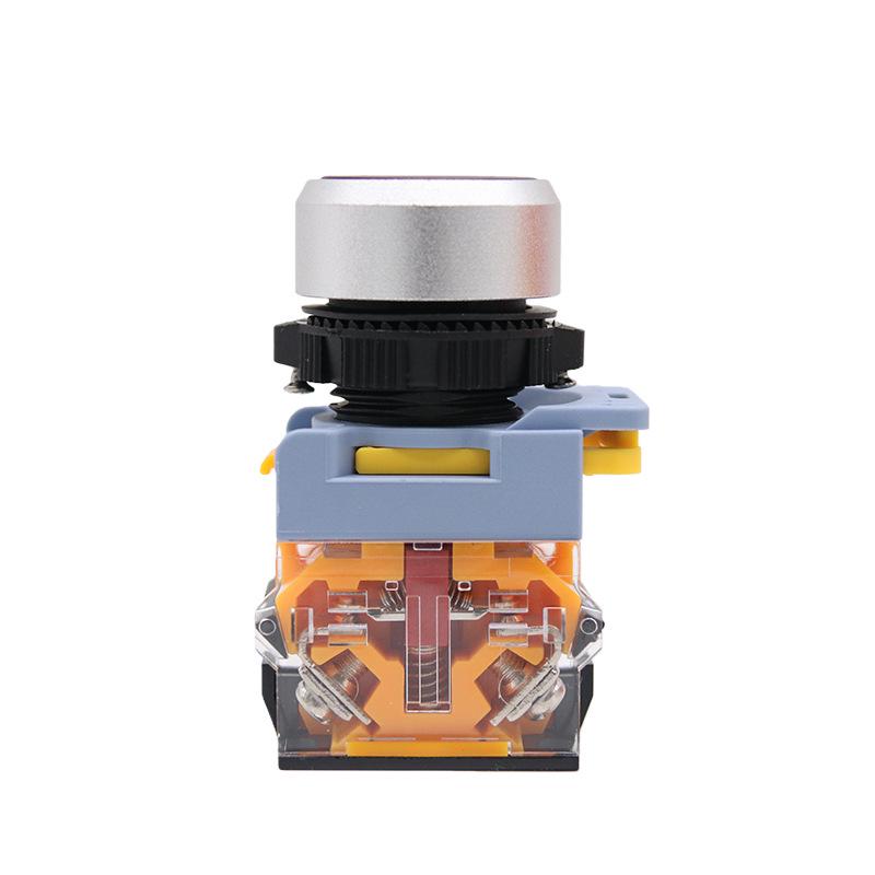 LA155B-11 Waterproof Aluminum Flat Head Switch with Reset Button, IP65 Rated