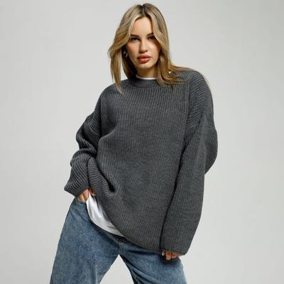 Winter Dicke Pullover Weibliche Lose Beiläufige Gestrickte Dame Pullover Strickwaren Übergroßen Pullover Frauen Rollkragen Pullover Langarm