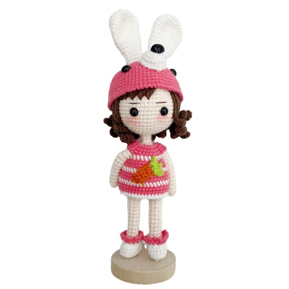 Customized 12-20cm High Handmade Crochet  Doll Pendant, Finished Crochet  Cute Frog Doll Decoration for Table,creative Key Chain