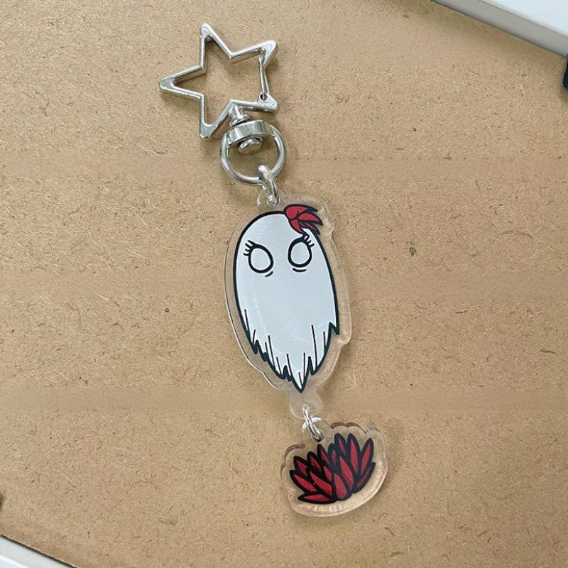Game Don t Starve Wendy The Bereaved Abigail Lillian Carter Cosplay Keychain Acrylic Pendant Key Chain Keyring Bag Accessories белый