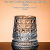 Premium Clear Whiskeys Glass with Rotating Base for Stress Reduction Crystal Cocktail WIne Glass Elegant Glassware Gift