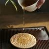 Handcrafted Rattan Coaster Set - Autumn Vine Design, Heat-Resistant Pot Mats for Kitchen & Dining, Wooden Storage Tea Accessories, Handmade
