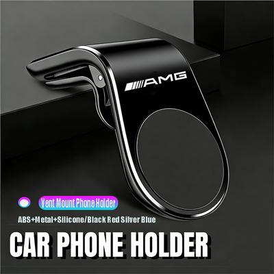 Car Magnetic Phone Holder Air Vent Clip Mount Rotation For Mercedes Benz AMG A B C E G CLA W211 W203 W204 C260 Hub Center Cover
