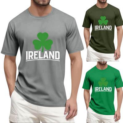 Men's  Popular T-shirt Printed Round Neck Short Sleeve T-shirt