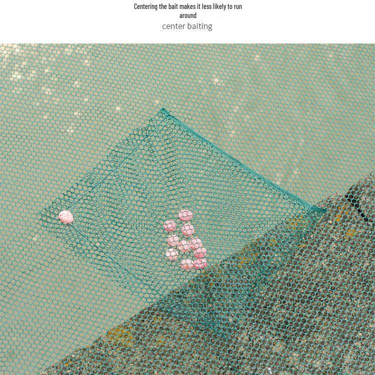 Collapsible Round Fishing Cage: Shrimp, Fish, Lobster Net with Single-Hand Throw Design