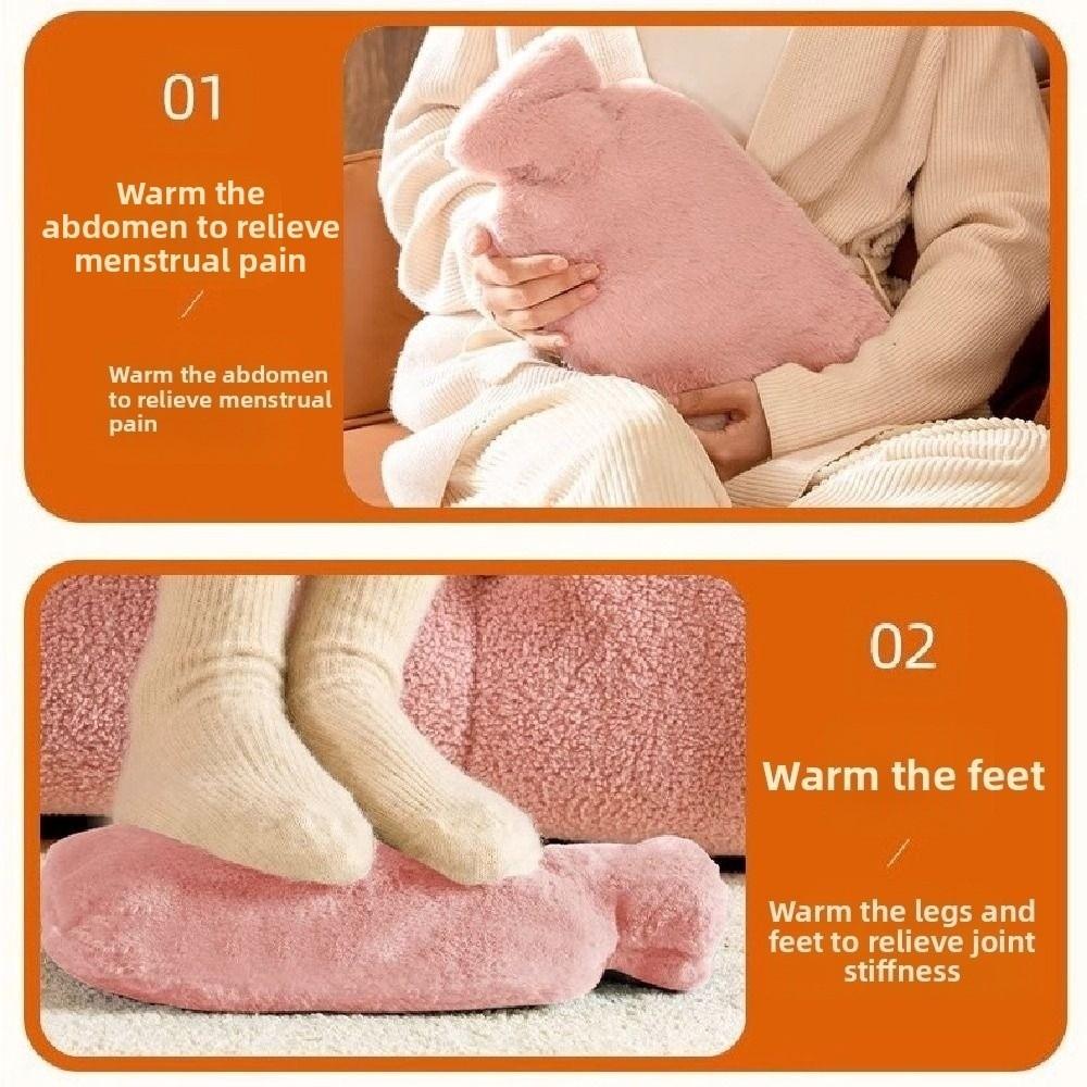 Leak-proof Warm Water Bag 2000ml Water-filling Bottle Warming Products Hot Water Bottles  Winter