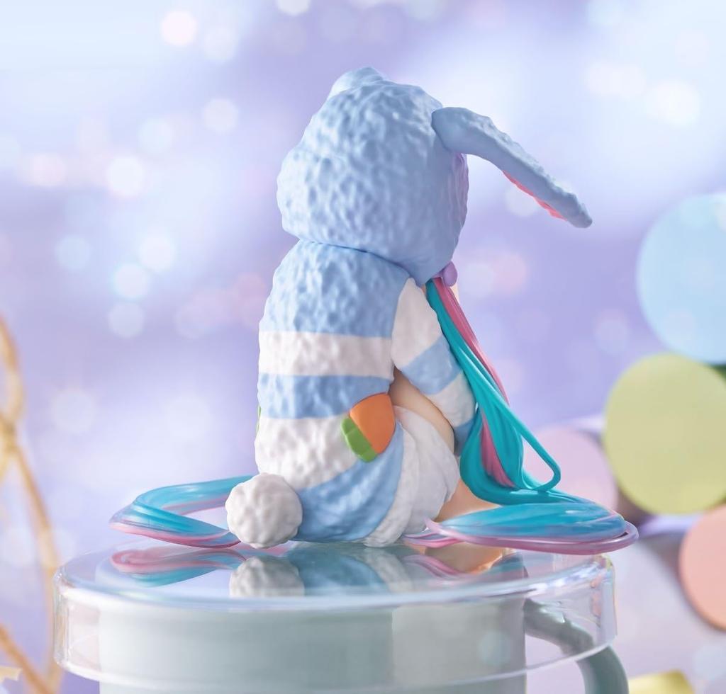Hatsune Miku Noodle Stopper Figure - Bunny Ear Pajamas Blue Ver. - 1 Type