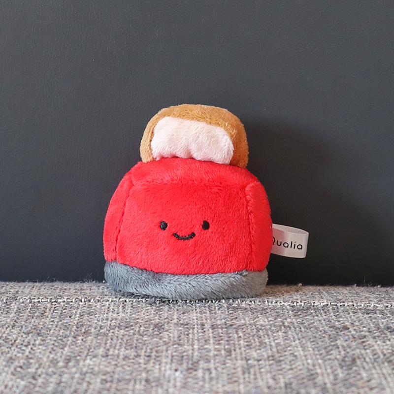 

Mini Tv Headset Mobile Phone Toaster Plush Pendant Keychain Bag Gift Decoration Toaster