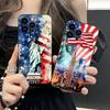 USA America Flag Mobile Cell Phone Case for iPhone 17 16 15 14 13 12 11 X XR XS 8 7 Air Pro Max Plus Mini Colorful Cover Cover