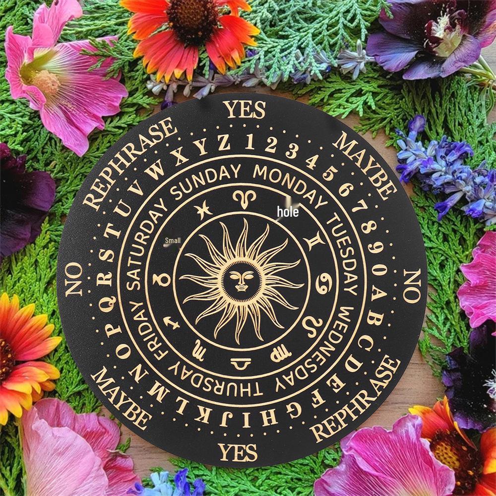 Tailai Black Sun Constellation Crystal Display Plate