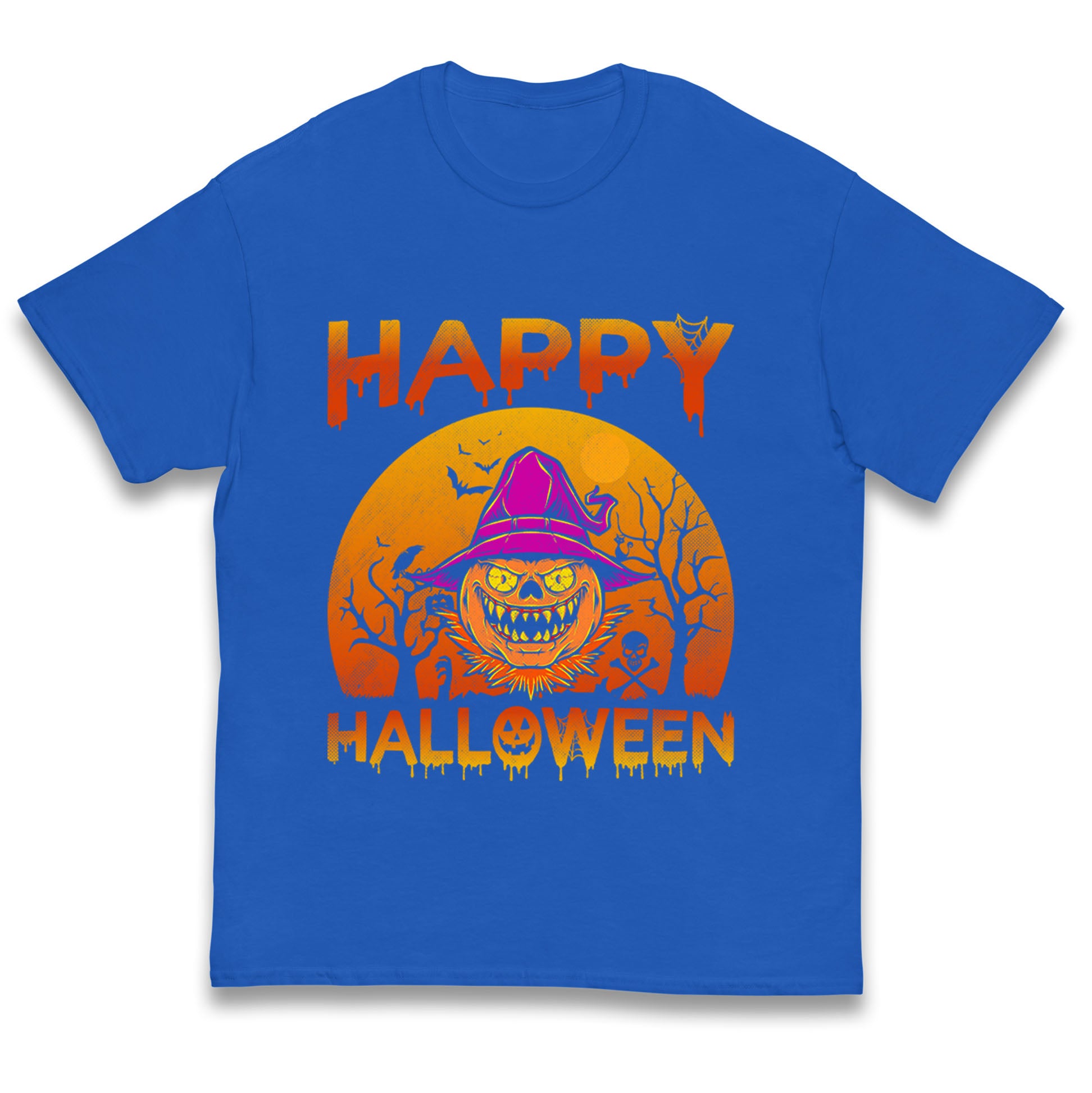 Happy Halloween Pumpkin Witch Kids T Shirt 140
