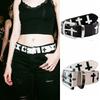 Spicy Girl Punk Belt Gothic Y2K Belt Trend Cross Shaped Belt  Unisex