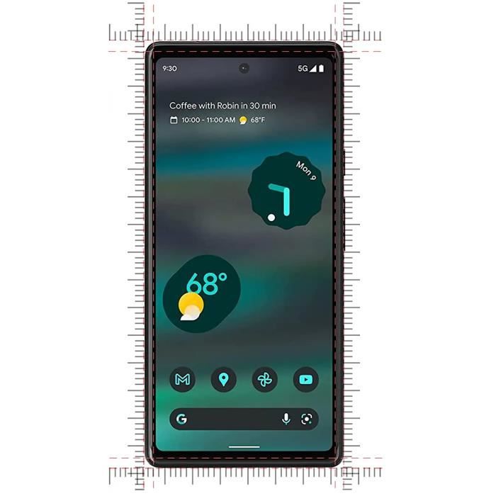 Case for Google Pixel 6a and 2 Tempered Glass Screen Protector Phonillico®