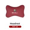 BBDK7 Leather Car Seat Neck and Back Pillow Breathable Accessories For Alfa Romeo 159 Giulietta Giulia 147 Mito 156 166 GT