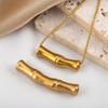 2pcs 5pcs Stainless Steel Connector Curved Slub Tube Jewelry Making Gold Color Straight Beads Bracelet Necklace Jewelry Finding
