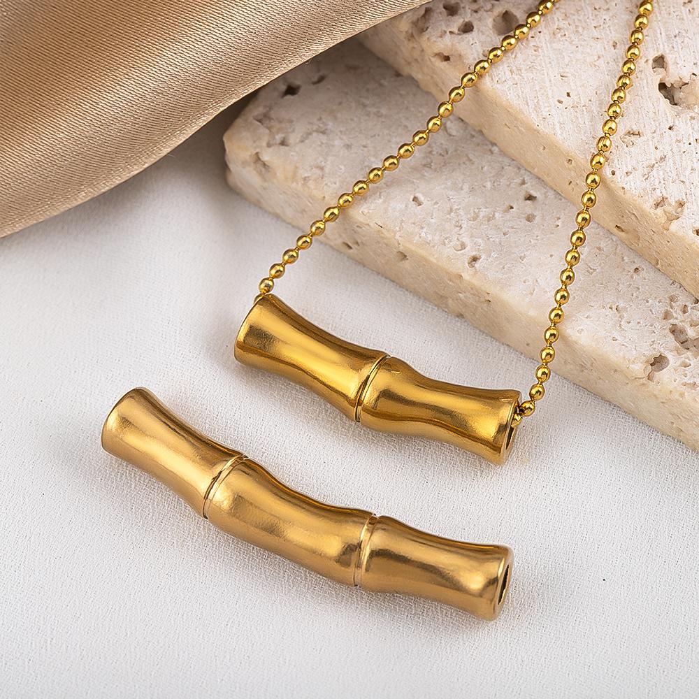 2pcs 5pcs Stainless Steel Connector Curved Slub Tube Jewelry Making Gold Color Straight Beads Bracelet Necklace Jewelry Finding