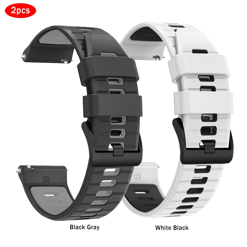 2pcs 20mm 22mm Silicone Strap For HUAWEI WATCH 4 3 Pro Bracelet For HUAWEI WATCH GT 5 Pro 4 3 2 SE 46mm 42mm /Runner Sports Band