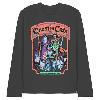 Steven Rhodes Unisex Adult Quest For Cats Long-Sleeved T-Shirt