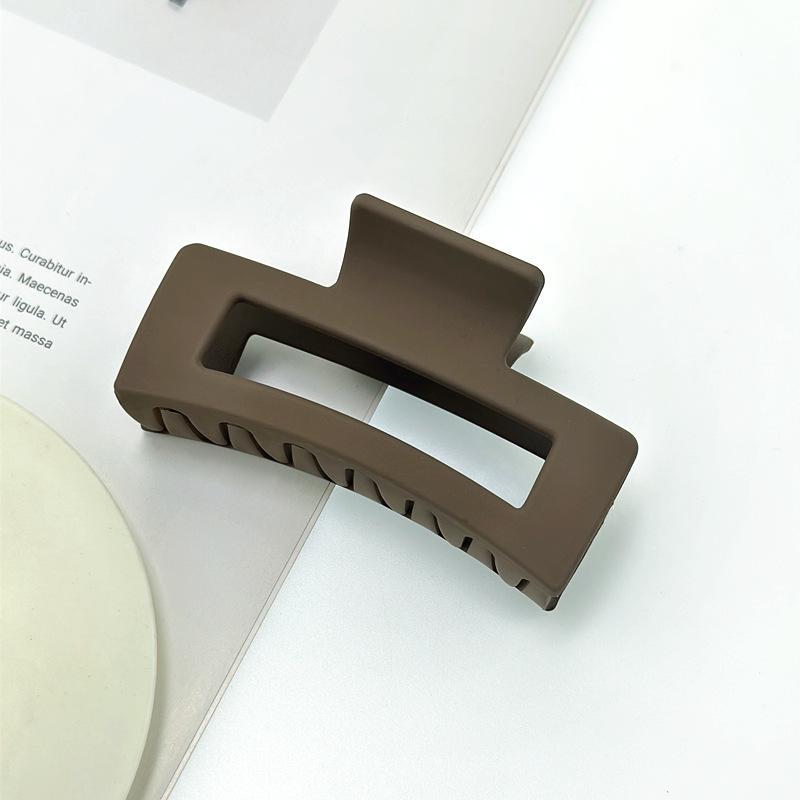 High-End Frosted Solid Color Hair Clip for Women