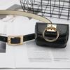 Square Buckle Belt With Square Bag Dualuse Casual Versatile Leather