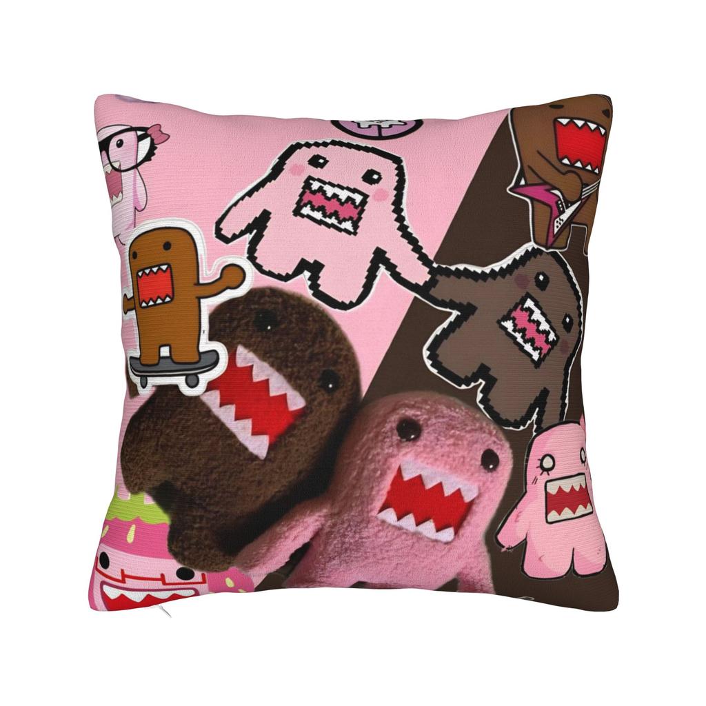 Domo Kun Pillowcase Merchandise Printing Cushion Cover Decorative Pillow Case Cover Living Room Multi Size