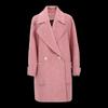 Women's Wool Blend Lapel Mid-length Coat