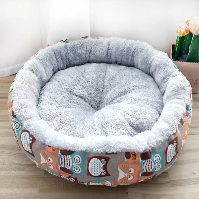 Warm Plush Cat Bed & Sleeping Pad - Cozy Four Seasons Pet Nest