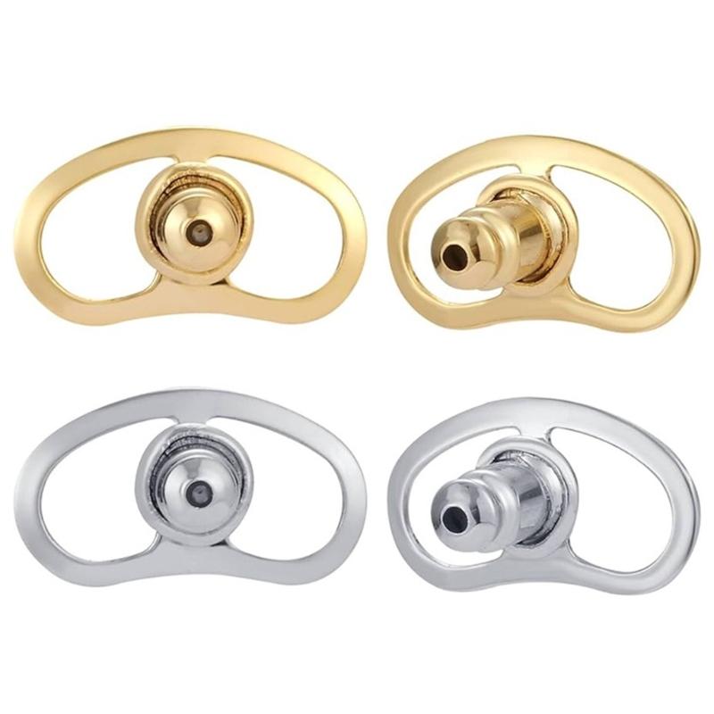 10pcs Comfortable Earring Backs Stylish Earring Backs with Pigs Nose/Flower Shape Unique Lifters for Heavy Earrings