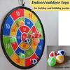 Kids Dart Board with Sticky Balls Safe Indoor Outdoor Party Game Toy