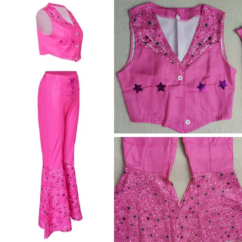 Frauen Prinzessin Cosplay Kostüm Pink Outfits Anzug Verkleidung Bar Bi Pink Anzug Schal Hut Für Comic Con Halloween