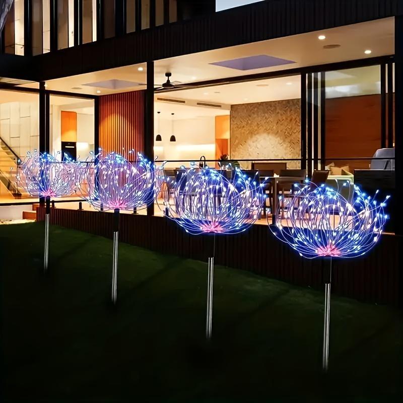 300/420 LED Outdoor Solar Garden Light, Upgraded Fireworks Light, 8 Lighting Modes,outdoor Decoration On Garden Terraces,Halloween,Christmas