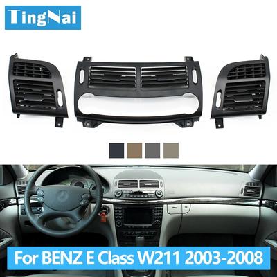 LHD RHD Car Dashboard Left Middle Right Air Conditioner AC Air Vent Grille Panel Cover For Mercedes Benz E Class W211 2003-2008