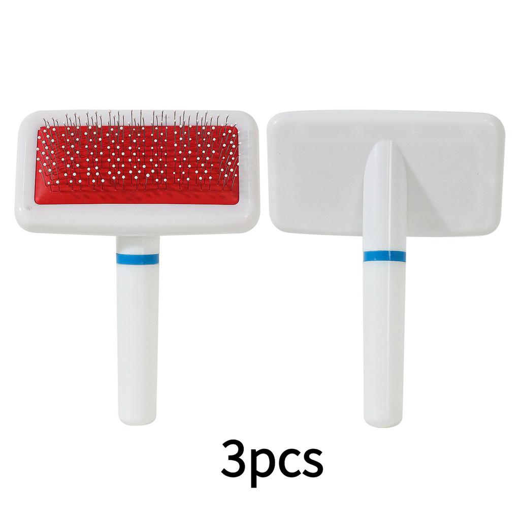 Airbag Needle Pet Brush Plastic White Dot Dog Comb White Grip Pet Comb