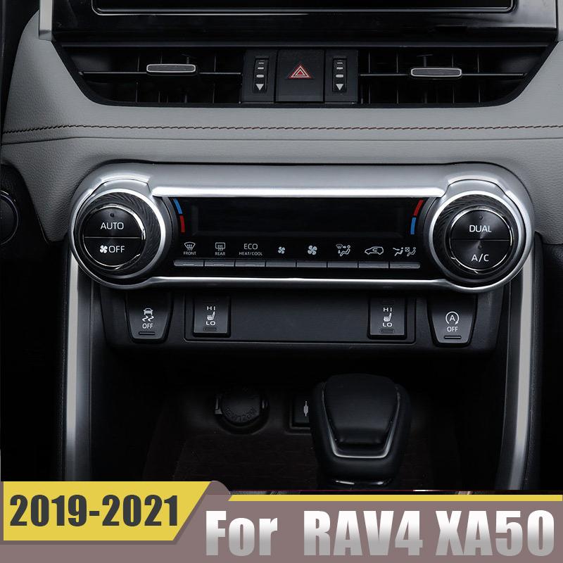 For Toyota RAV4    2022 RAV 4 XA50 Car Air Conditioning Knob Climate Control Switch Speed Button Cover Accessories
