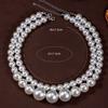 Beaded necklace set, simple trend style, temperament size, pearl exquisite necklace