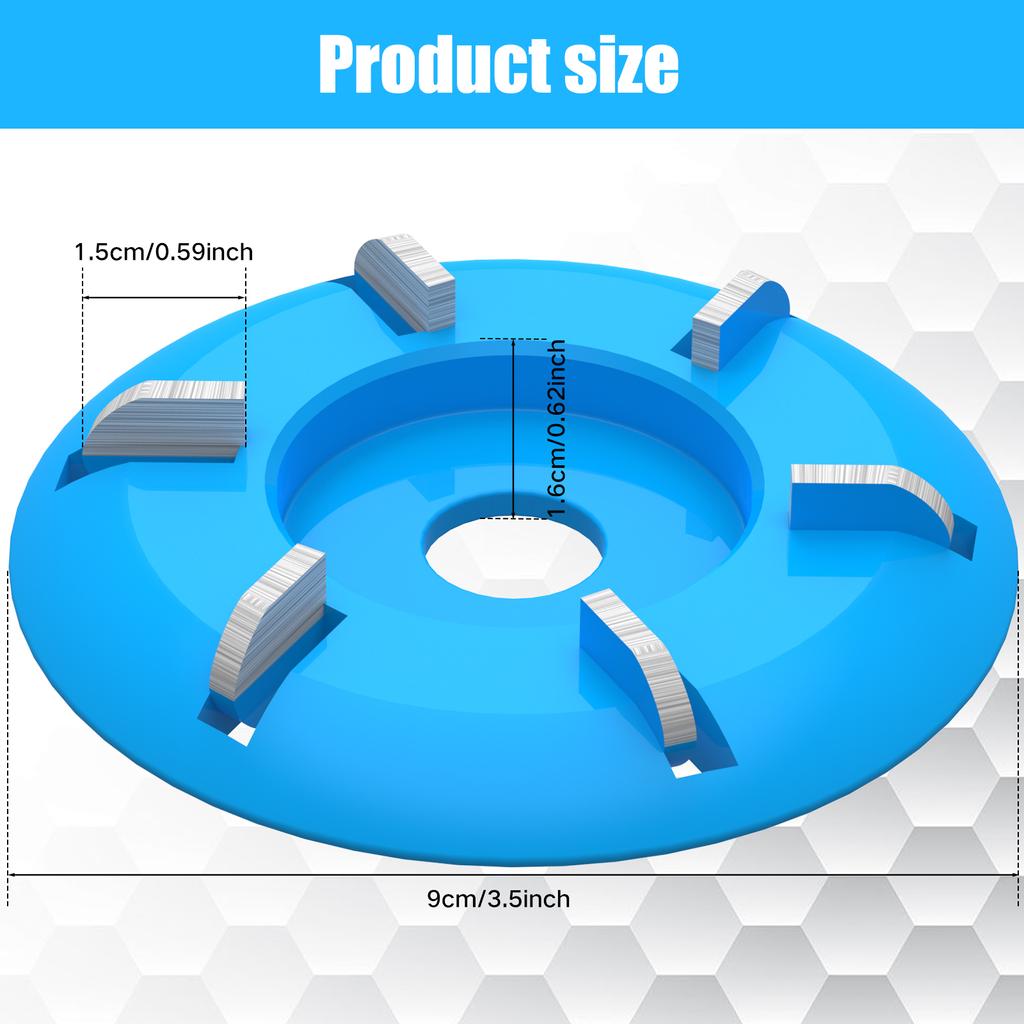 6 Tanden Hout Turbo Snijschijf Hout Slijpschijf 5/8" 7/8" 22mm Arbor Bus Turbo Theeblad voor Houtsnijden Vormgeven