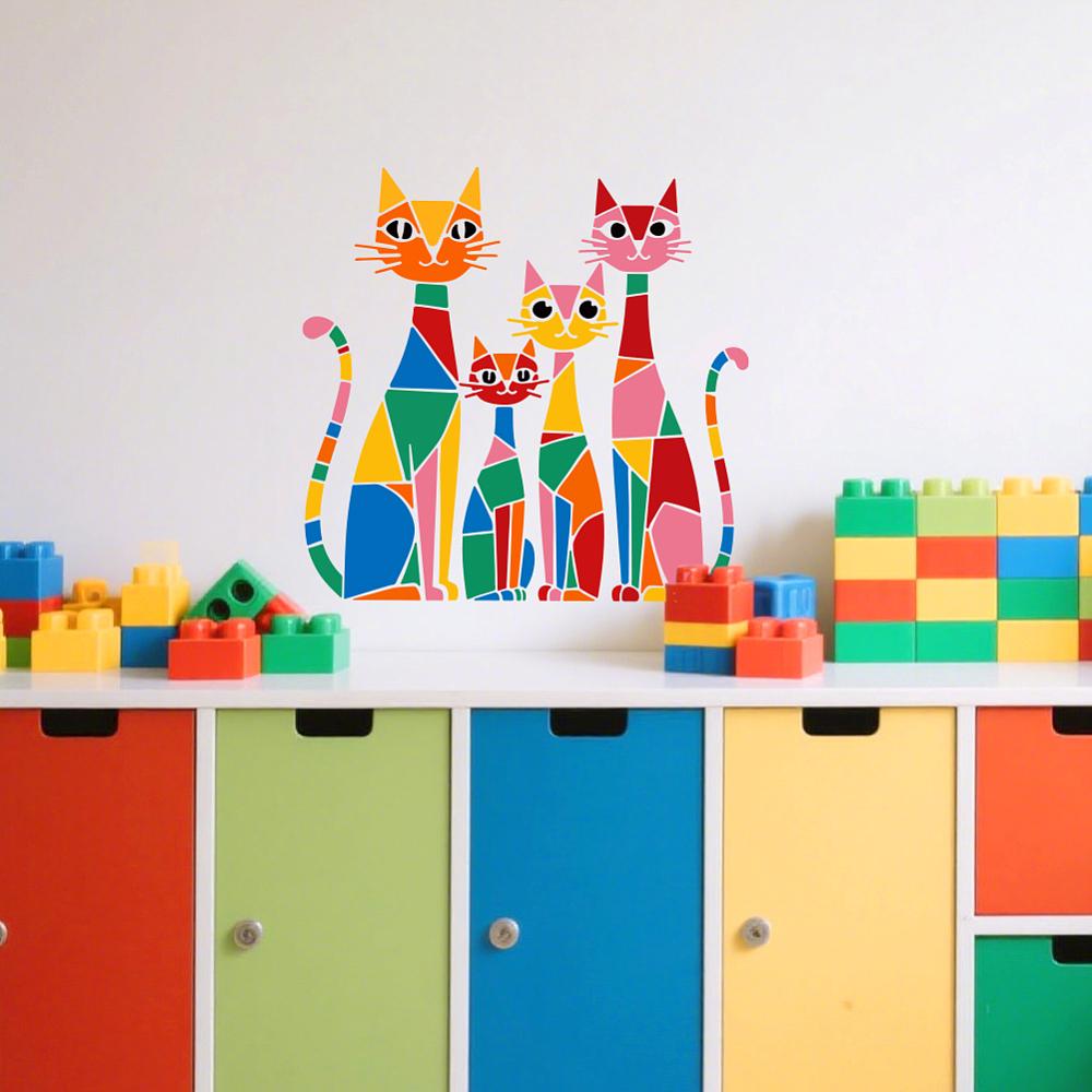 PET Hollow Out Drawing Painting Stencils, for DIY Scrapbook, Photo Album, Cat Shape, 300x300mm