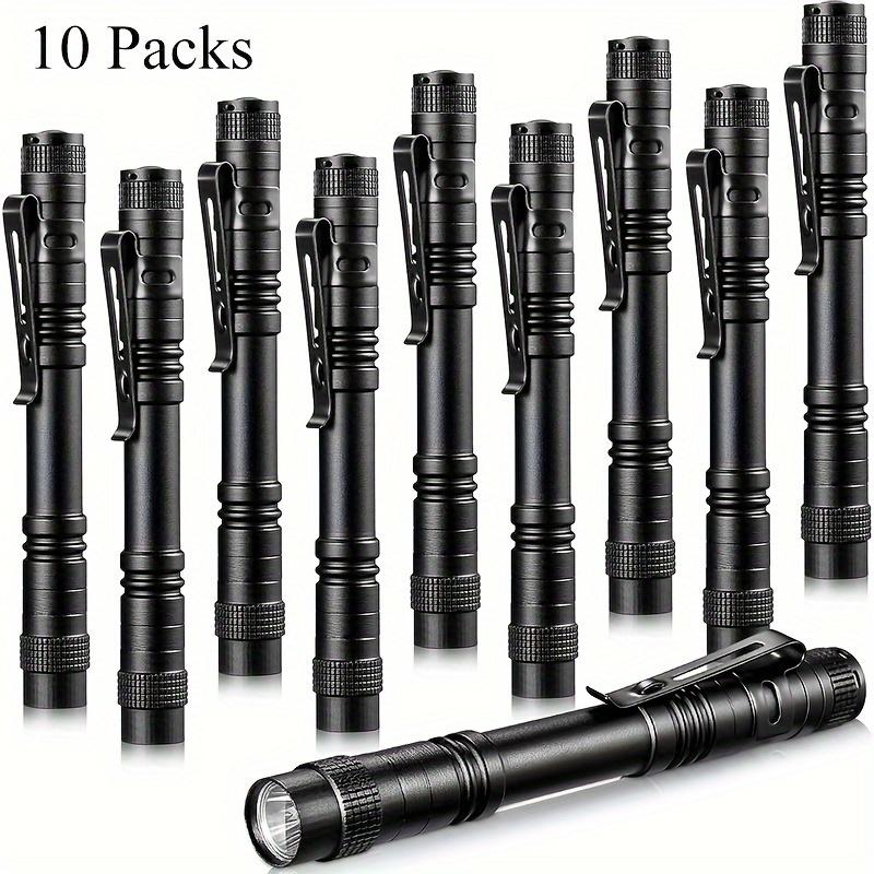 10pcs Mini Portable LED Pen Light Super Bright Master Holds Flashlight Pocket Flashlight Camping Outdoor Emergency Situations