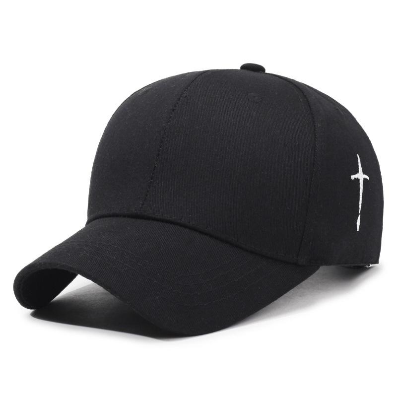 

Spring Autumn Women Embroidered Baseball Cap Sun Hat Outdoor Sunscreen Hat for Men білий/чорний