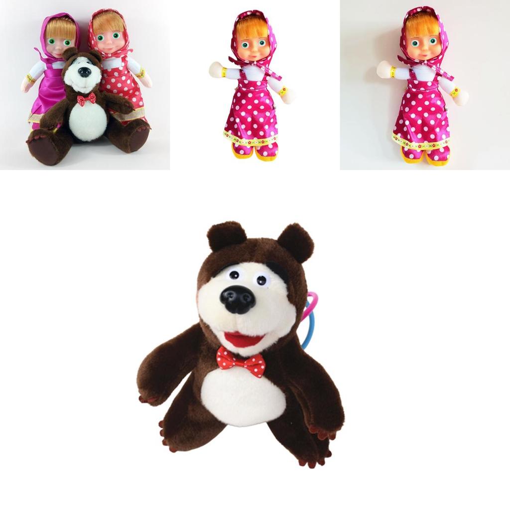 Masha And The Bear Big Eyes Doll Perfect For Adventure Playtime