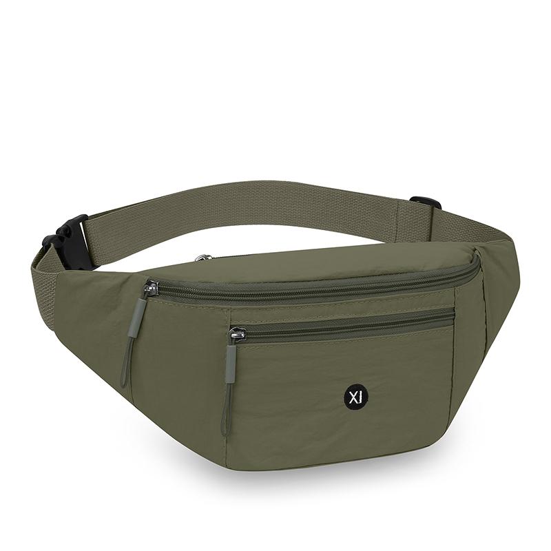 Women's Large nylon Waist Bag Casual Travel Phone Belt Pouch Fanny Pack Banana Bag - Fashionable Belt Bag for Women