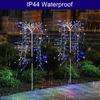 Solar Powered Firework Lighting Outdoor Waterproof Fireworks Trees Lights Garden Christmas Courtyards Garden Party Decorations