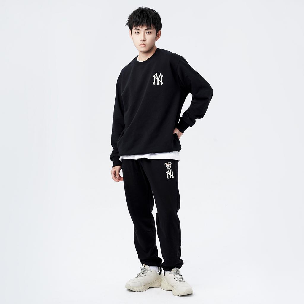 New MLB New York Yankees Knitted Sweatpants Unisex Black 3APTE0114-50BKS