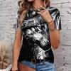 Fashion Women Retro Plush Animal Patterns Print T Shirt Funny Casual O-neck Short Sleeves T-shirt Summer Female Tee Shirt