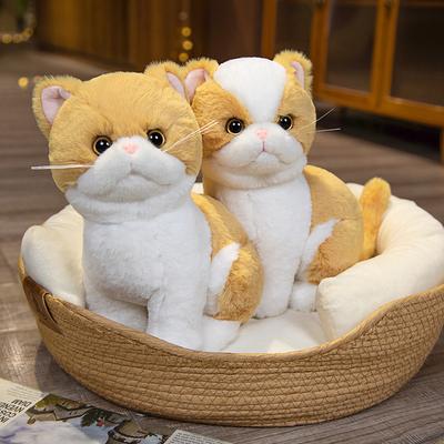 Cute Garfield Cat Doll Exotic Shorthair Cat Doll Plush Toy Simulation Kitten Rag Doll Children's Gift