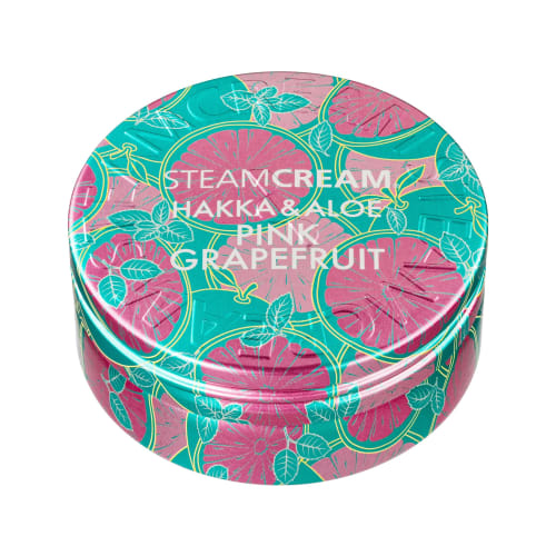 Official Steam Cream: Mint & Aloe Pink Grapefruit 75g [Made In Japan] Moisturizing Cream for the Whole Body, Face, Body, and Hands. Made with Oatmeal,
