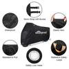 All Season Black Waterproof Sun Motorcycle Cover, Motorbike Cover Universal Weather Sun Outdoor Protection with Lock-Holes & Storage Bag