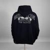 Trendy Alcatraz print hooded sweatshirt for men and women with zip-up jackets