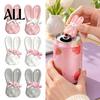 Stylish Accessory for Daily Use Bunny Can Opener Keychain, Cute Bow Rabbit Bottle Pendant, Portable Easy One Click Tab Beverage Keyring Outdoor